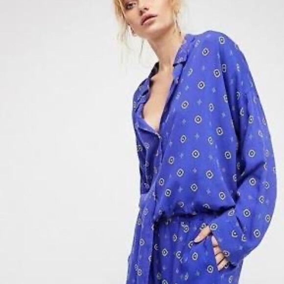 Intimately Free People Shirt Up Button Down Shirt - Picture 1 of 7